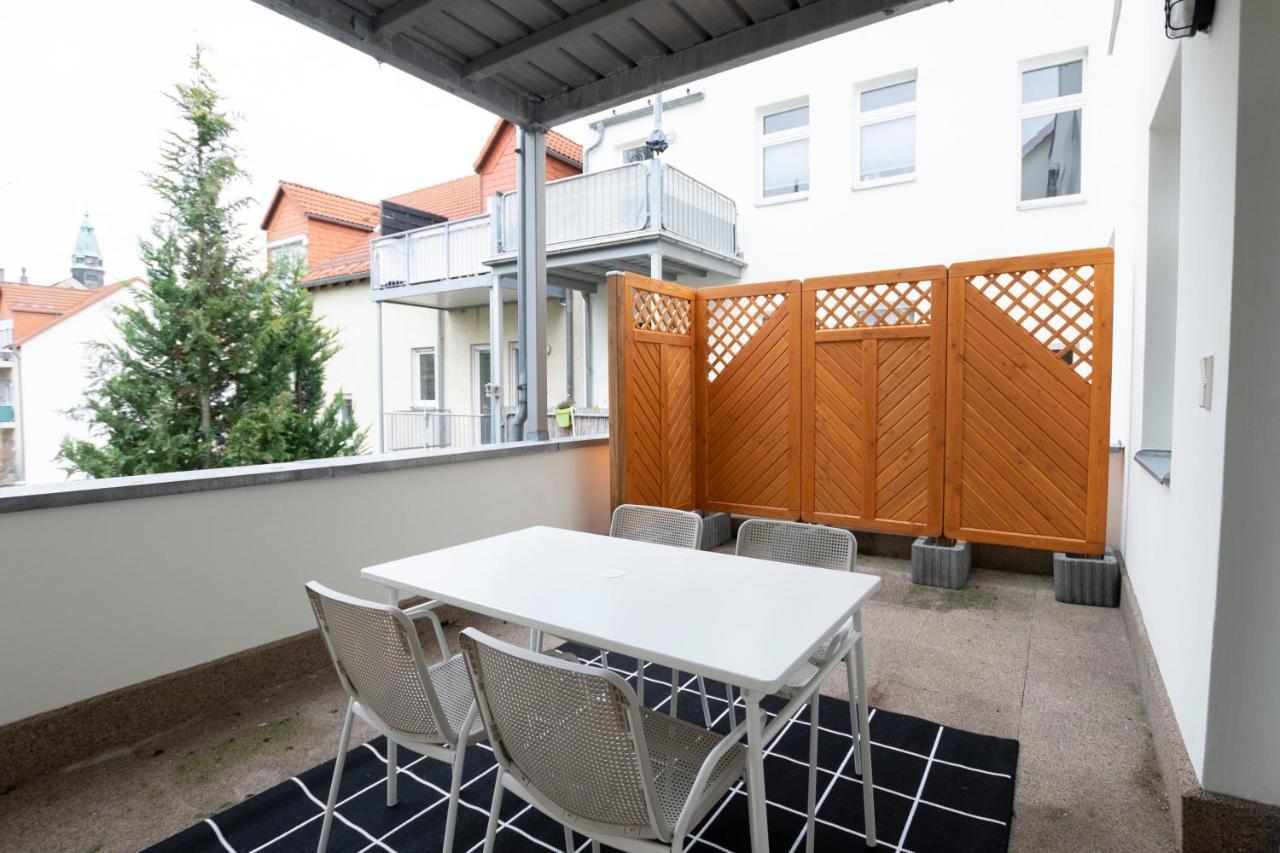 Ferienwohnung gemütlich und modern mit großem Balkon Zwickau Exterior foto